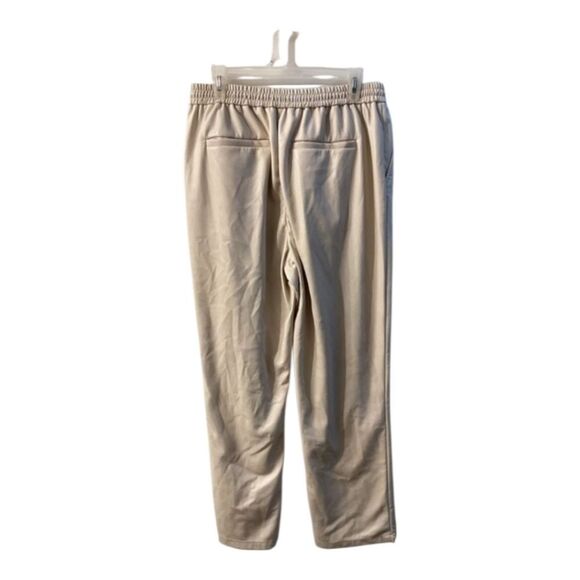 Jonathan Simkai Tay Vegan Leather Cropped Jogger In Ecru - Picture 9 of 16